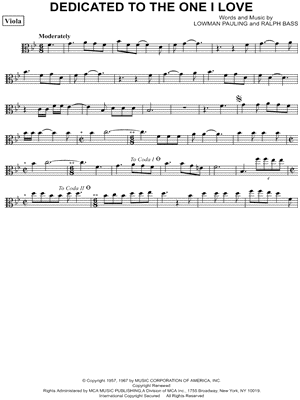 Dedicated to the One I Love