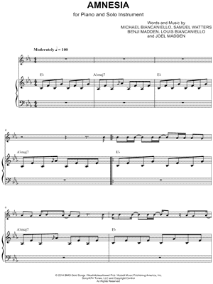Amnesia - Piano Accompaniment