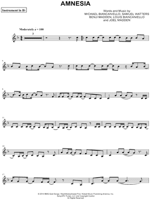 Amnesia (Inst in Bb)