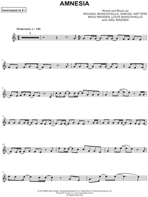 Amnesia (Inst in Eb)