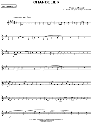 Chandelier - Eb Instrument