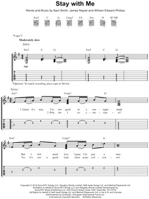 Stay With Me by Sam Smith - Sheet Music