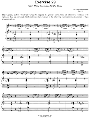 Thirty Exercises for the Voice, Op. 11: Exercise 29