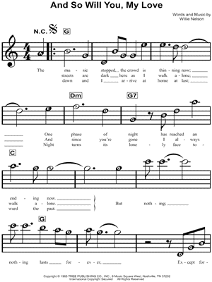 And So Will You, My Love