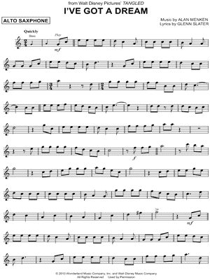 I've Got A Dream from Tangled - Sheet Music