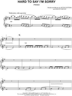 Hard To Say I'm Sorry