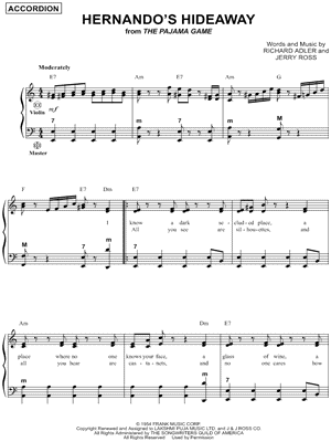 Hernando's Hideaway by Richard Adler - Sheet Music