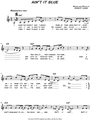 Ain't It Blue