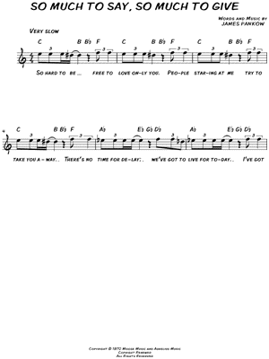 So Much To Say, So Much To Give