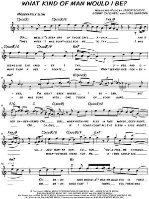 What Kind of Man Would I Be? by Chicago - Sheet Music