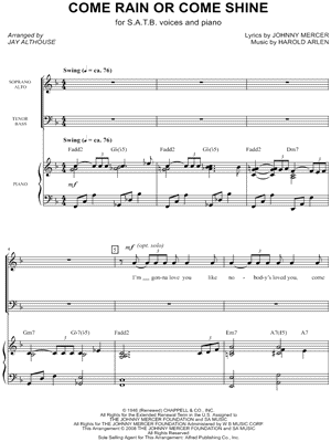 Come Rain or Come Shine