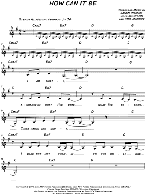 How Can It Be by Lauren Daigle - Sheet Music