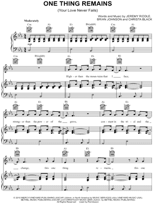 One Thing Remains (Your Love Never Fails)