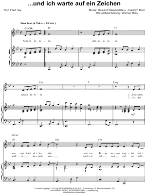 ...und ich warte auf ein Zeichen