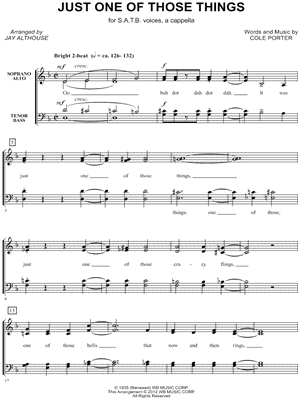 Just One of Those Things