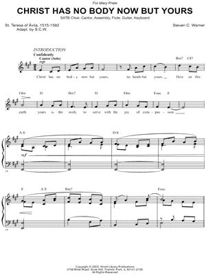 Christ Has No Body Now But Yours