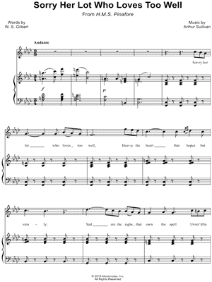 Sorry Her Lot Who Loves Too Well