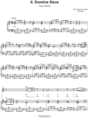 Gloria, No. 6: Domine Deus