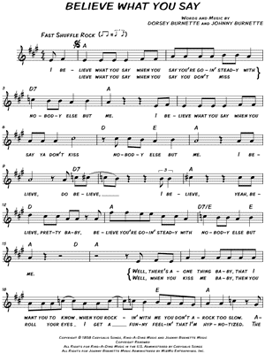 Believe What You Say