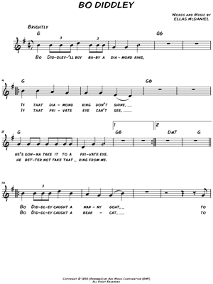 Bo Diddley by Bo Diddley - Sheet Music