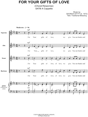 For Your Gifts Of Love