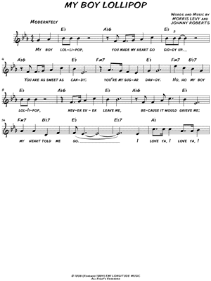 My Boy Lollipop by Millie Small - Sheet Music