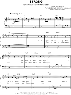 Strong from Cinderella [2015] - Sheet Music