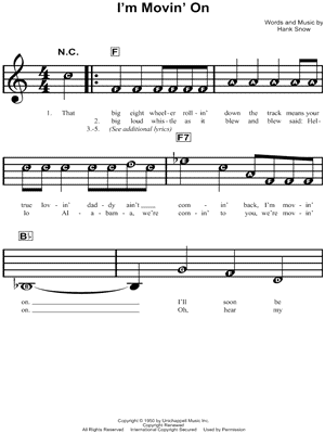 I'm Movin' On
