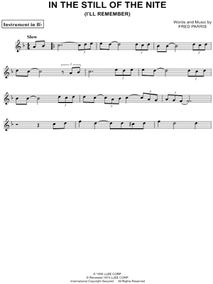 In the Still of the Nite (I'll Remember)