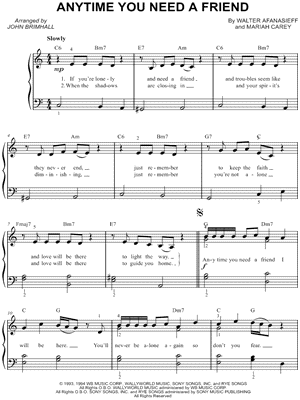 Anytime You Need a Friend