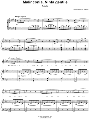 Malinconia, Ninfa gentile