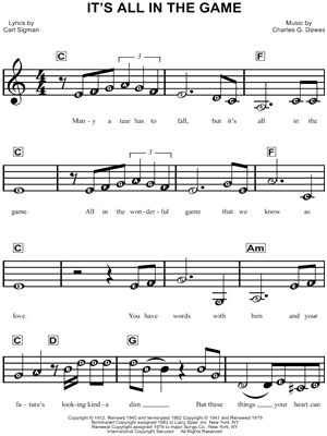 It's All In the Game