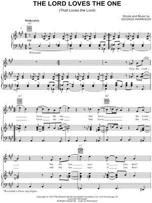 The Lord Loves The One