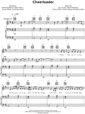 Cheerleader (Felix Jaehn Remix) [with C Trumpet part]