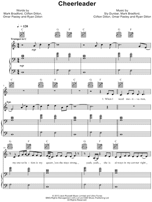 Cheerleader (Felix Jaehn Remix) [with C Trumpet part]