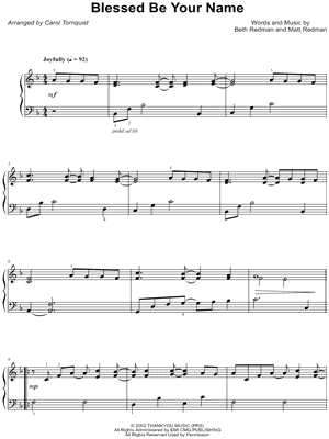 Blessed Be Your Name