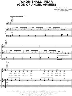 Whom Shall I Fear (God of Angel Armies)