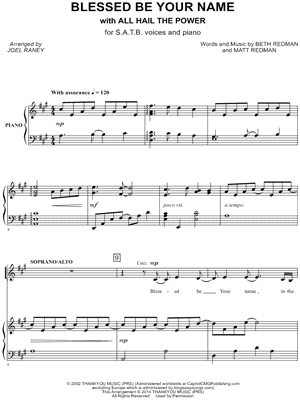 Blessed Be Your Name With All Hail The Power