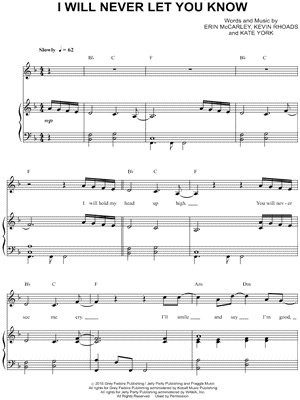 I Will Never Let You Know