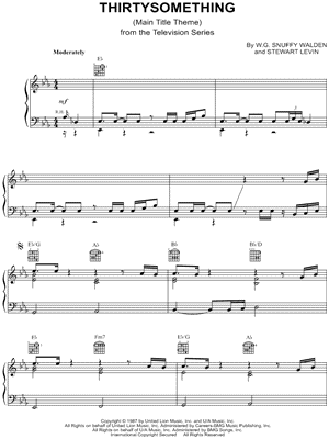 Thirtysomething from Thirtysomething - Sheet Music
