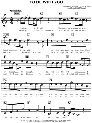 To Be With You by Mr. Big - Sheet Music