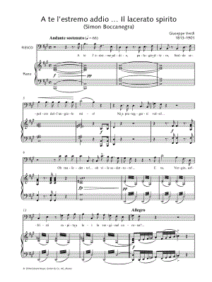 A te l'estremo addio ... Il lacerato spirito