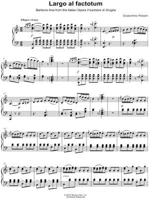 The Barber of Seville: Act I - "Largo al factotum della città"
