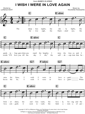 I Wish I Were in Love Again