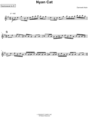 Nyan Cat - Eb Instrument