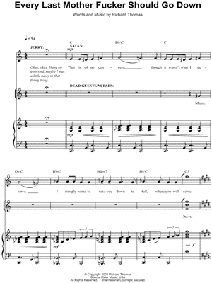 Every Last Mother Fucker Should Go Down