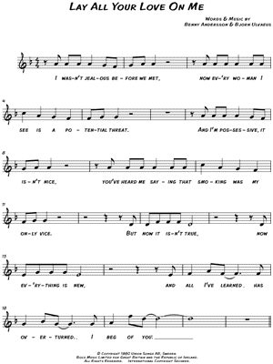 Lay All Your Love on Me