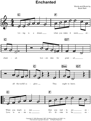 Enchanted by The Platters - Sheet Music