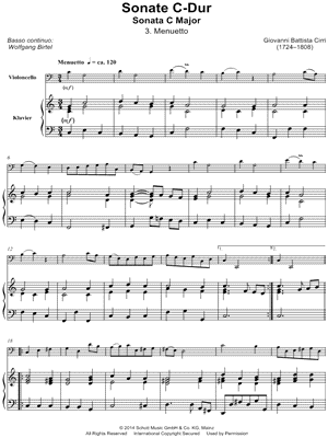 Sonate C-Dur: 3. Menuetto