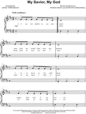 My Savior, My God by Aaron Shust - Sheet Music